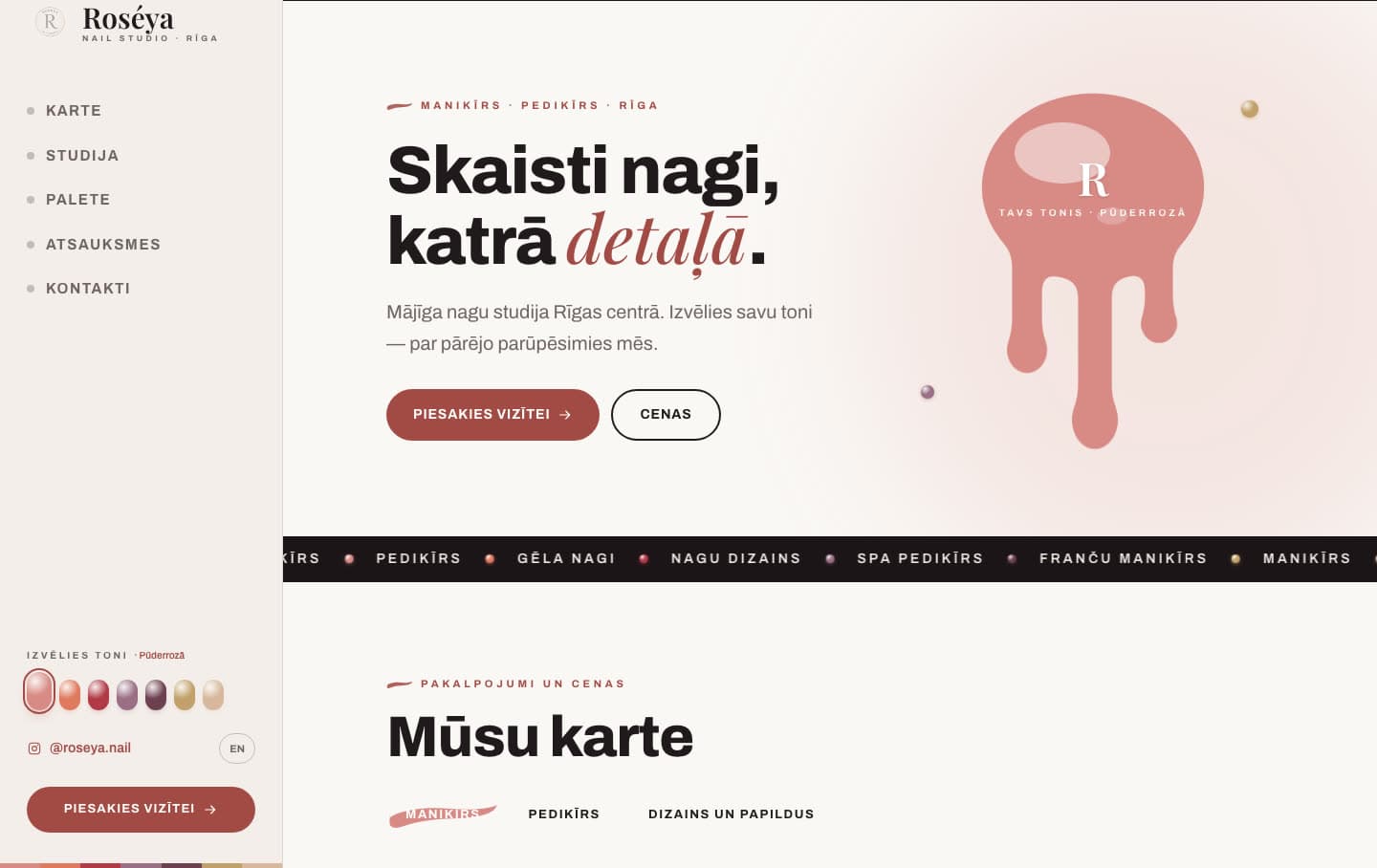 Roséya Nail Studio — built by Deeplathe